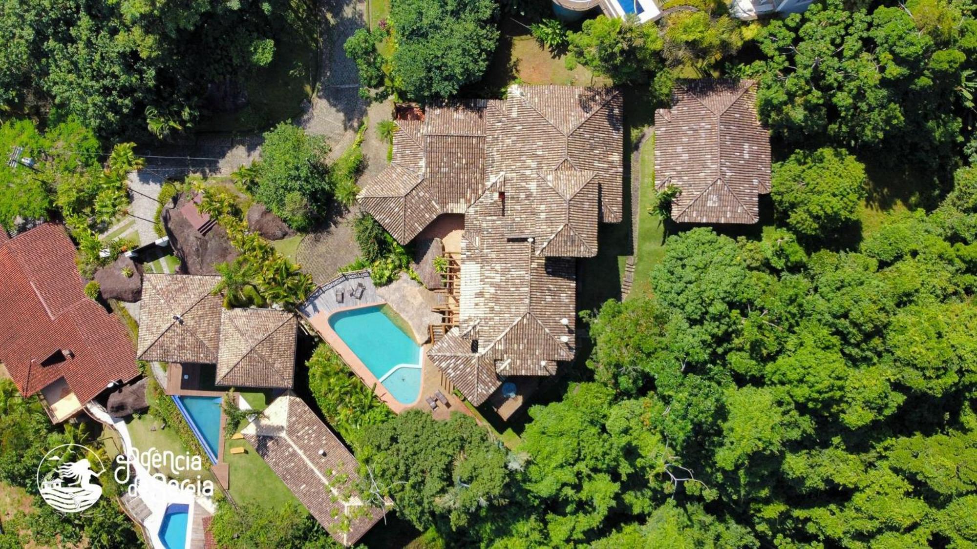 Linda Casa Com Vista Incrivel Em Condominio No Sul Da Ilha Ilhabela Exterior foto